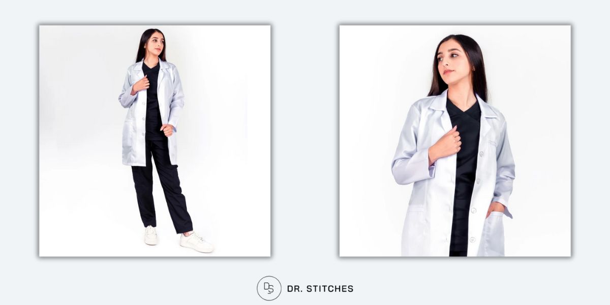 female doctor coat