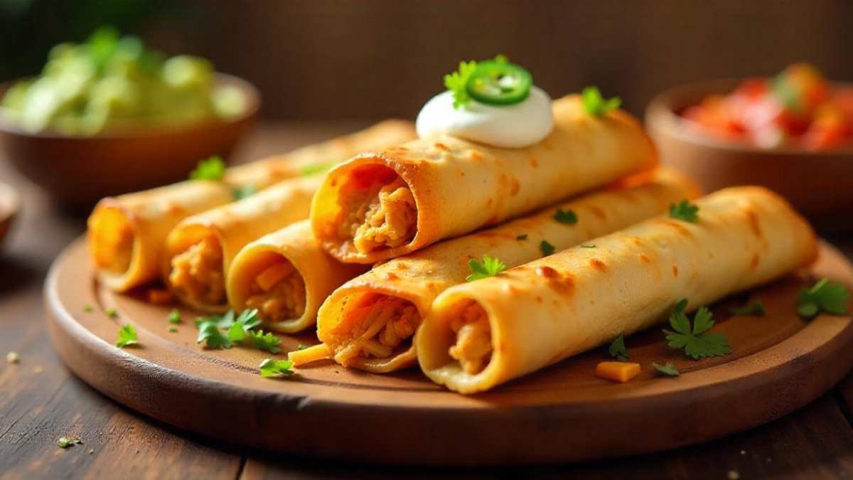 Crispy Chicken Taquitos in 20 Minutes