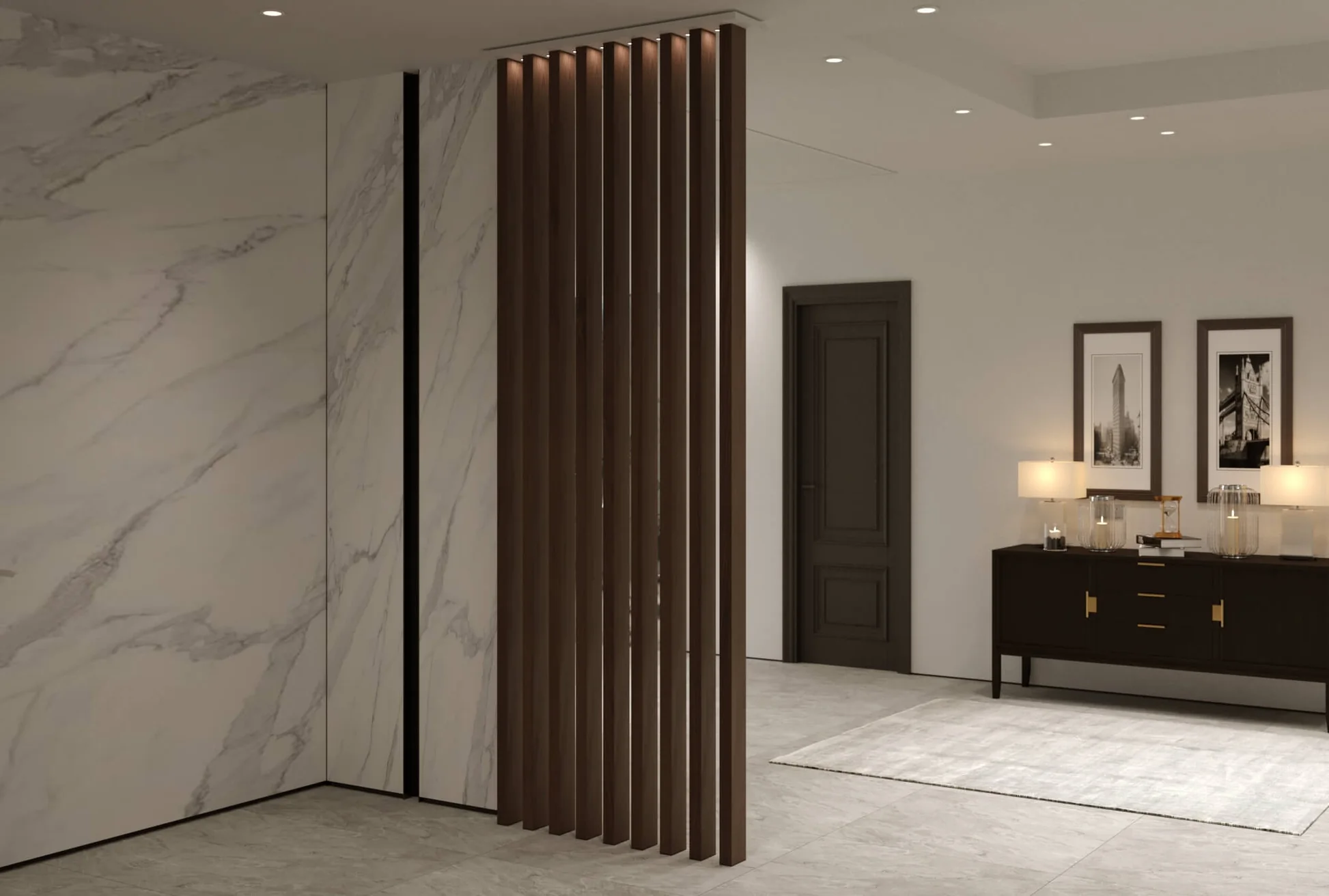 room dividers wooden slats